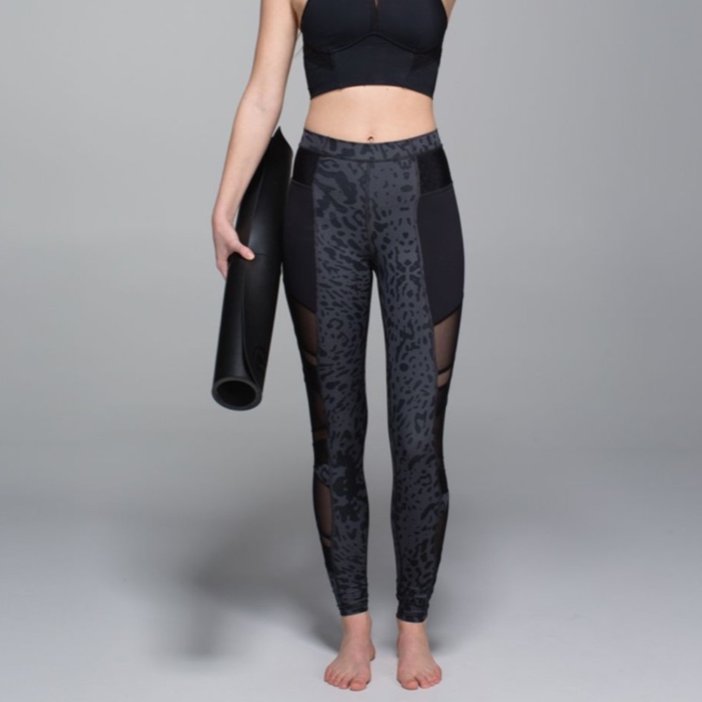 Lululemon Just Breathe Leopard and mesh leggings 4